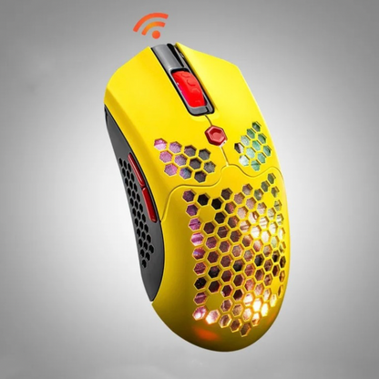 Gaming mouse, Wired or wireless option, hole hollow-out light, lightweight esports mouse, Number of keys: 7 (keys), DPI 12000