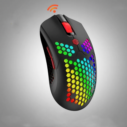 Gaming mouse, Wired or wireless option, hole hollow-out light, lightweight esports mouse, Number of keys: 7 (keys), DPI 12000