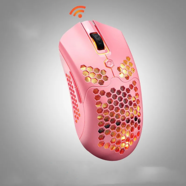 Gaming mouse, Wired or wireless option, hole hollow-out light, lightweight esports mouse, Number of keys: 7 (keys), DPI 12000