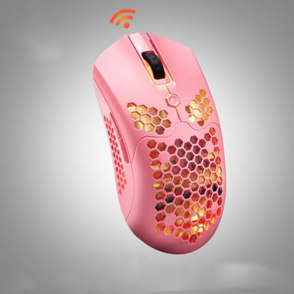 Gaming mouse, Wired or wireless option, hole hollow-out light, lightweight esports mouse, Number of keys: 7 (keys), DPI 12000