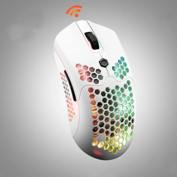 Gaming mouse, Wired or wireless option, hole hollow-out light, lightweight esports mouse, Number of keys: 7 (keys), DPI 12000
