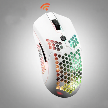 Gaming mouse, Wired or wireless option, hole hollow-out light, lightweight esports mouse, Number of keys: 7 (keys), DPI 12000
