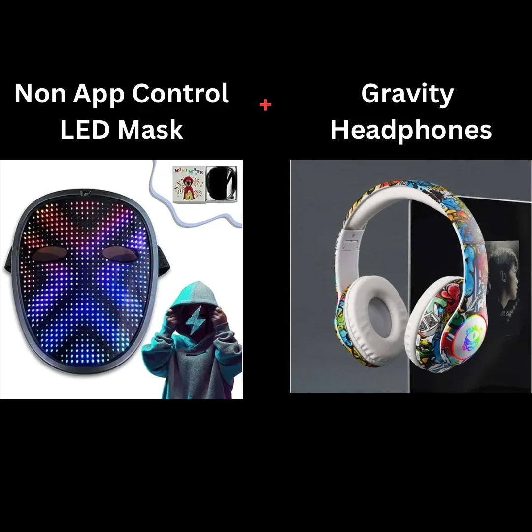 DIY LED Face Mask: App Control & No App Models with Gesture Control, Custom Text, and More - ZeeTec Store