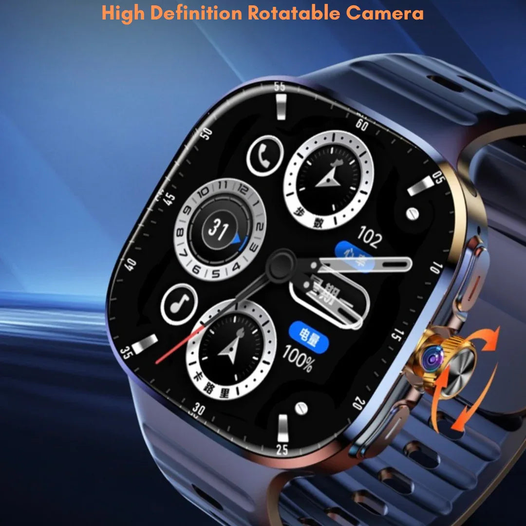 2.4” AMOLED Smartwatch with SIM; Camera & Play Store Apps — Your Phone on Your Wrist - ZeeTec Store