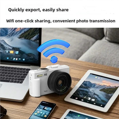 Professional Digital Camera with 18× Optical Zoom, 3” Flip Screen, True 5K HD Video, and 75MP Photos - Light and Portable with Long Battery Life - ZeeTec Store