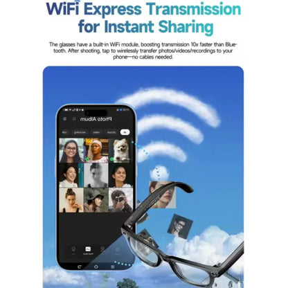 Smart AI Glasses with Built-In Advanced Object Recognition Camera | Audio | Translation & Smart Features