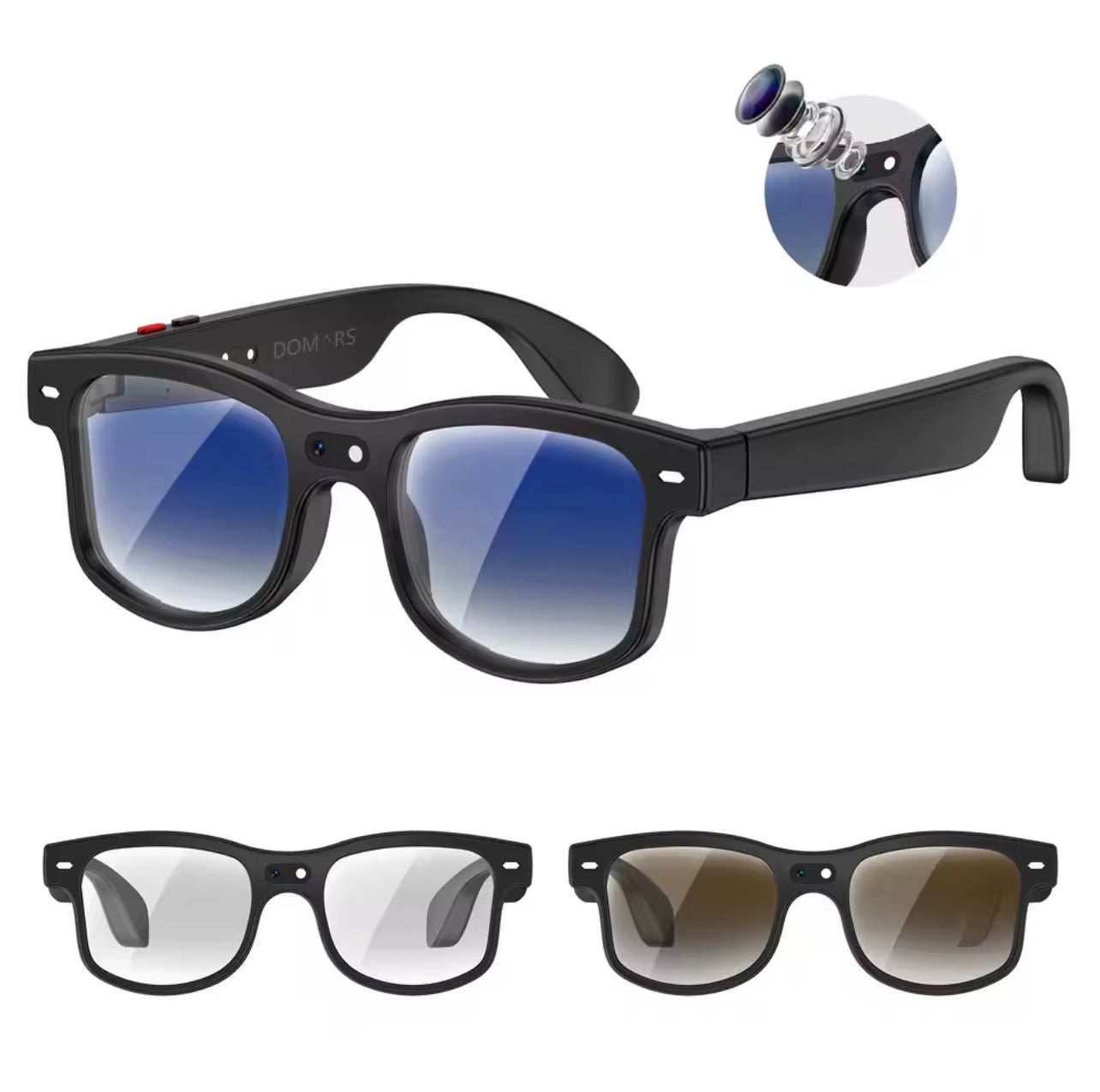 Smart Glasses 8MP Camera, AI object recognition & Translation
