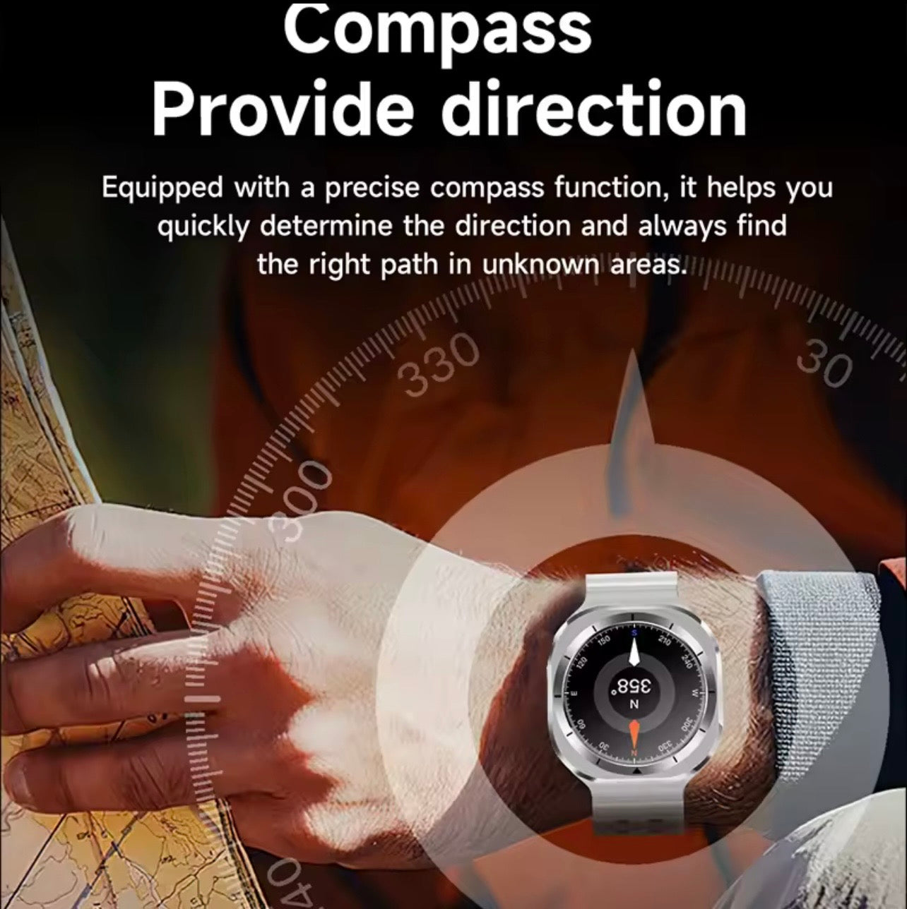 ZeeTec Smart Watch 1.46” HD with Bluetooth Call and Health Monitoring