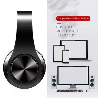 HEADPHONE MULTI FUNCTIONAL FOLDABLE WIRELESS STEREO SUPER BASS FM MIC SD CARD