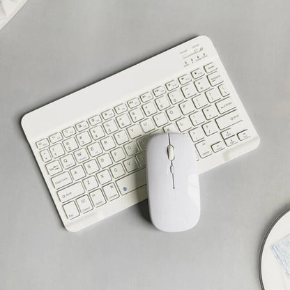 WIRELESS KEYBOARD MOUSE for TABLET ANDROID IOS IPAD RECHARGHABLE SLIM