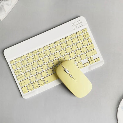 WIRELESS KEYBOARD MOUSE for TABLET ANDROID IOS IPAD RECHARGHABLE SLIM