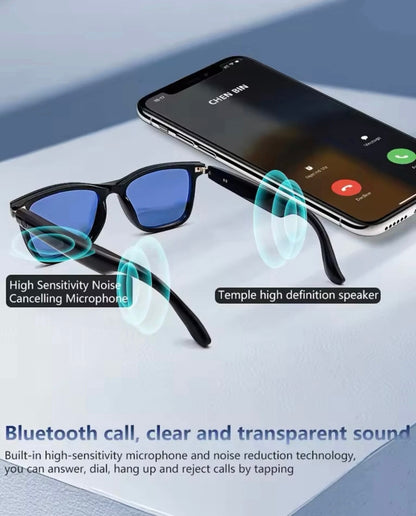 Bluetooth Smart Sunglasses Music Call UV400 Polarized Lens 2-in-1 Glasses