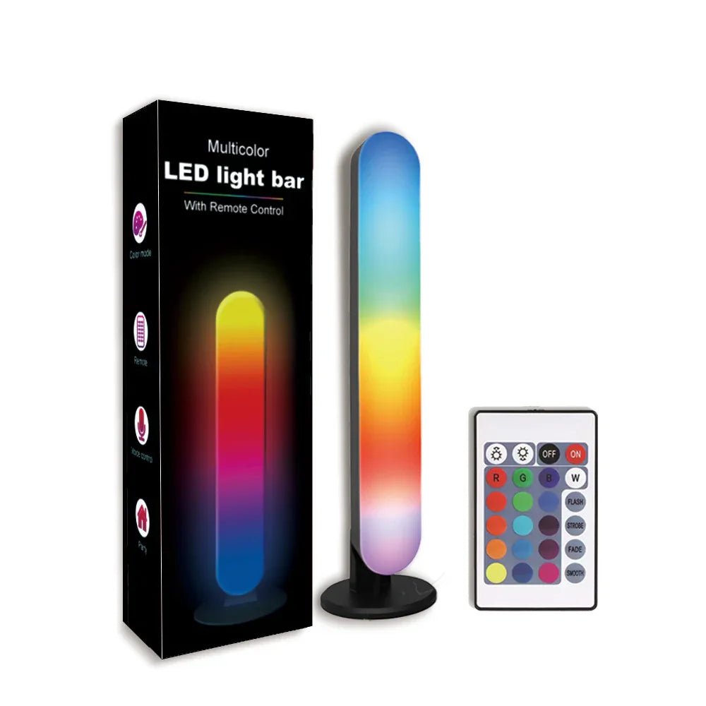 Pickup Light Music Rhythm Lights - RGB USB Rechargeable Light Bar with Remote Control for Christmas Decoration and Desktop Scenarios - ZeeTec Store