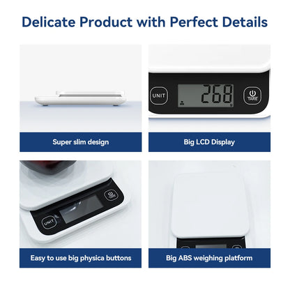 Smart Food Calorie Scale LCD Digital Display with Nutrition App