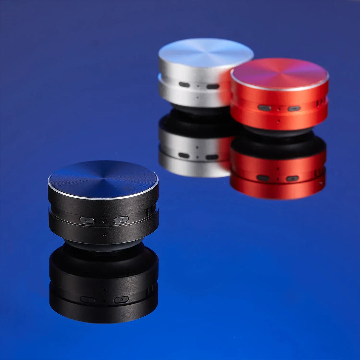 Mini Bluetooth Speaker - Compact Yet Powerful Bone Conduction Sound, Transform Any Surface into a Speaker, True Wireless Stereo with Built-in FM Radio, 3W Transducer Power, 400mAh Battery - ZeeTec Store