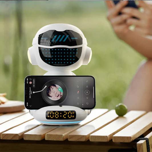AI Robot Intelligent Conversation Wireless Speaker Music Subwoofer Sound Alarm