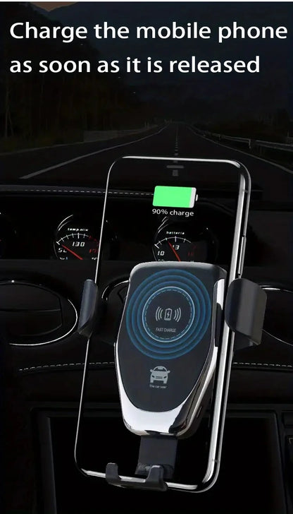 FAST WIRELESS CAR MOBILE PHONE CHARGER HOLDER GRAVITY INDUCTION VENT MOUNT