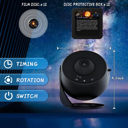 13-in-1 Star Galaxy Projector – Planetarium Aurora Night Light for Bedroom & Rel