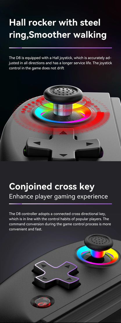 Wireless Mobile Controller Turbo 6-Axis Gyro Vibration for Android iOS PS4 PS3