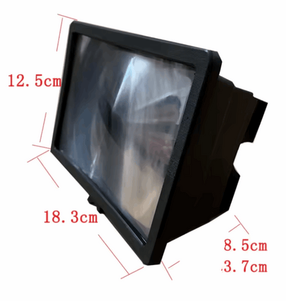 3D Mobile Phone Screen Magnifier, 3D HD Screen Magnifier, Portable & Foldable Design, Universal Compatibility, Multi-Function Stand