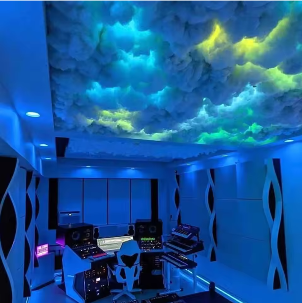 DIY Thunder Cloud RGB LED Cloud Ceiling Light Strip APP & Remote for Room Decor
