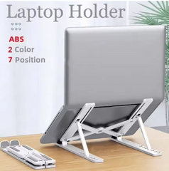 Foldable Laptop Stand Adjustable Portable Notebook Bracket Support Base ABS Holder