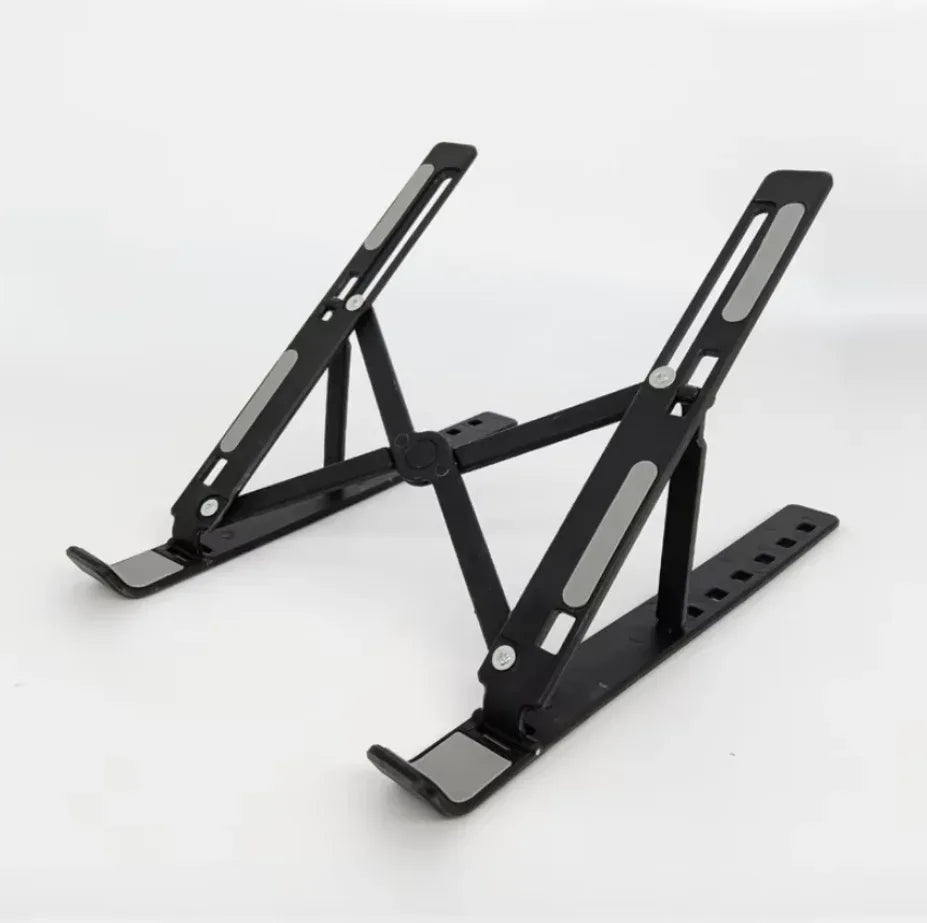Foldable Laptop Stand - Adjustable Portable Notebook Bracket Support Base ABS Holder - ZeeTec Store