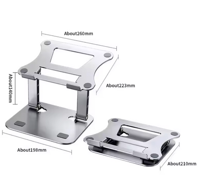 Tablet Stand Adjustable Aluminum Alloy Laptop Tablet up to 17 "Laptop Portable Folding Stand