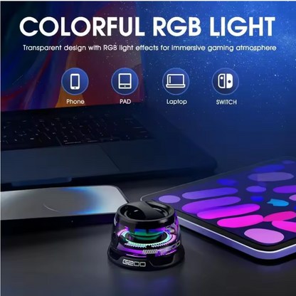 Magnetic Bluetooth Speaker Portable Mini Travel Stereo with RGB Color Light