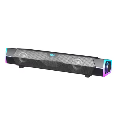 4D Computer Speakers Bluetooth 5.0 – Wired & Wireless Stereo Soundbar with Subwoofer, Loud Surround Sound, USB Speaker for Laptop, Notebook & PC