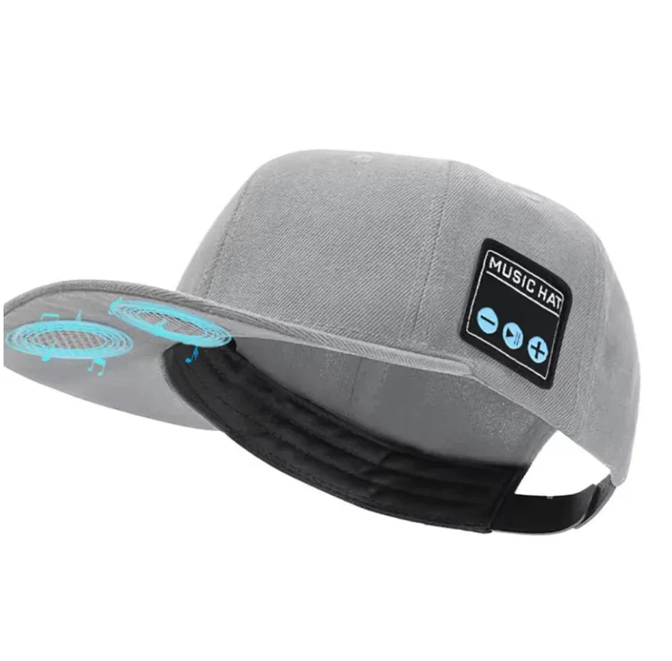 Wireless Bluetooth Music Hat with Built-in Headphones, Microphone, and Volume Control - High-Quality Stereo Sound and Noise-Cancelling Microphone, Universal Compatibility - ZeeTec Store