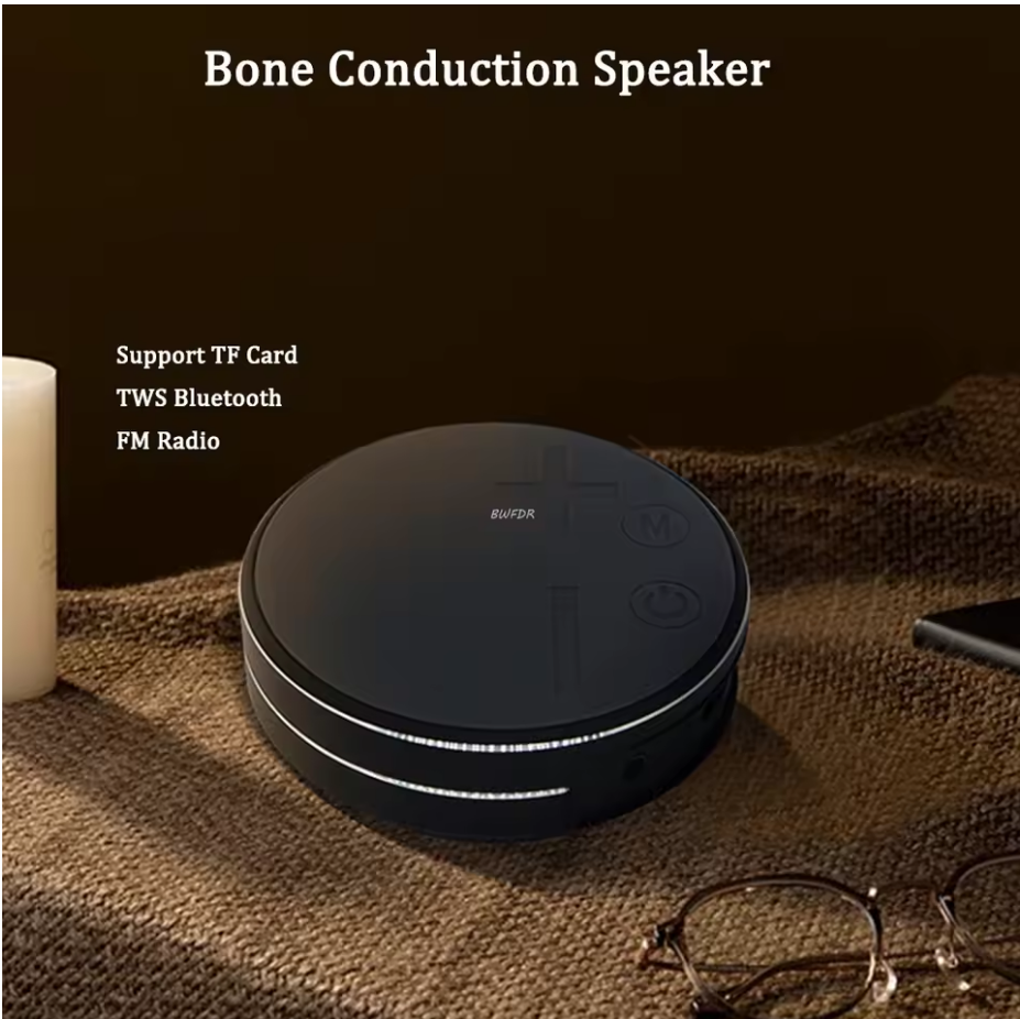 Large Bluetooth TWS Bone Conduction Speaker – Wireless Stereo Audio Box with TF Card Support