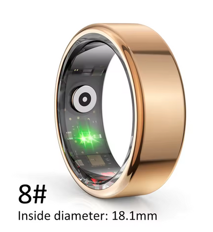 Smart Ring with Multi-Sports Modes – Pedometer, Fitness Tracker, Health Monitoring, IP68 Waterproof, Military-Grade
