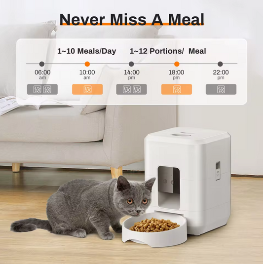 2L Automatic Pet Feeder WiFi Smart Cat & Dog Food Dispenser | Slow Feeding, Timed & Portion Control