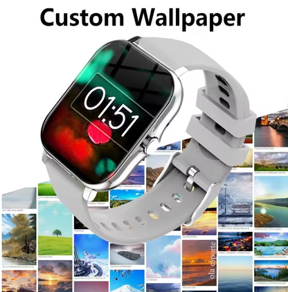 Smart Watch for Women & Men ⌚ Waterproof Fitness Tracker with Heart Rate Monitor, Sport Modes & Notifications – Compatible with Android & iOS