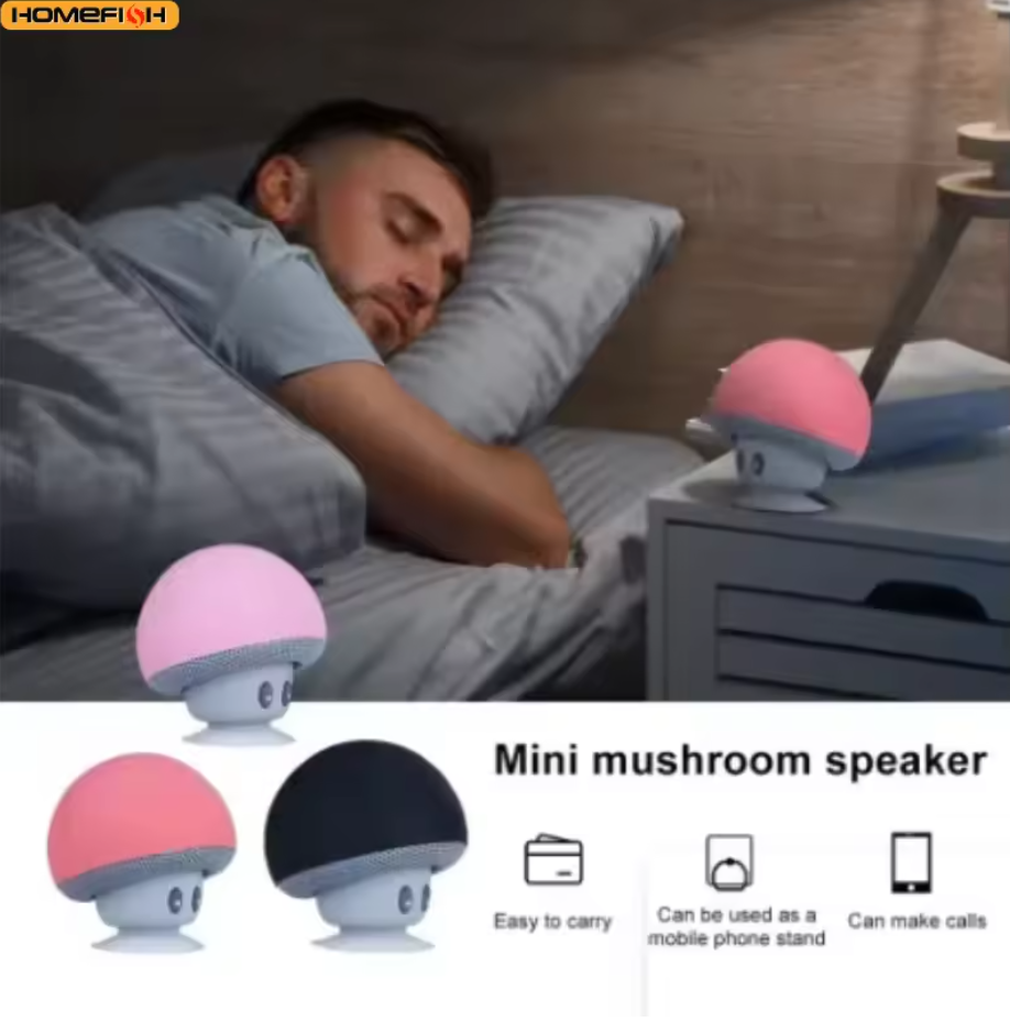 High-Quality Wireless Bluetooth Speaker – 30ft Range, Subwoofer, Suction Cup, Perfect for Phone, Cycling, Picnic & Outdoor Use