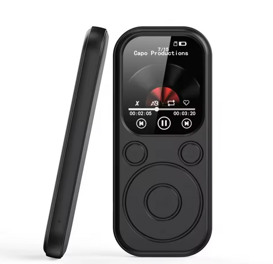 🎵 1.8" Portable MP3 Player with HiFi Speaker | Bluetooth 5.4, Type-C, Touch Keys, FM Radio, Voice Recording & E-Book Support
