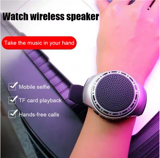 Wrist Watch Bluetooth Speaker – Portable FM Radio, Mini Wireless Subwoofer for Sports & Outdoor