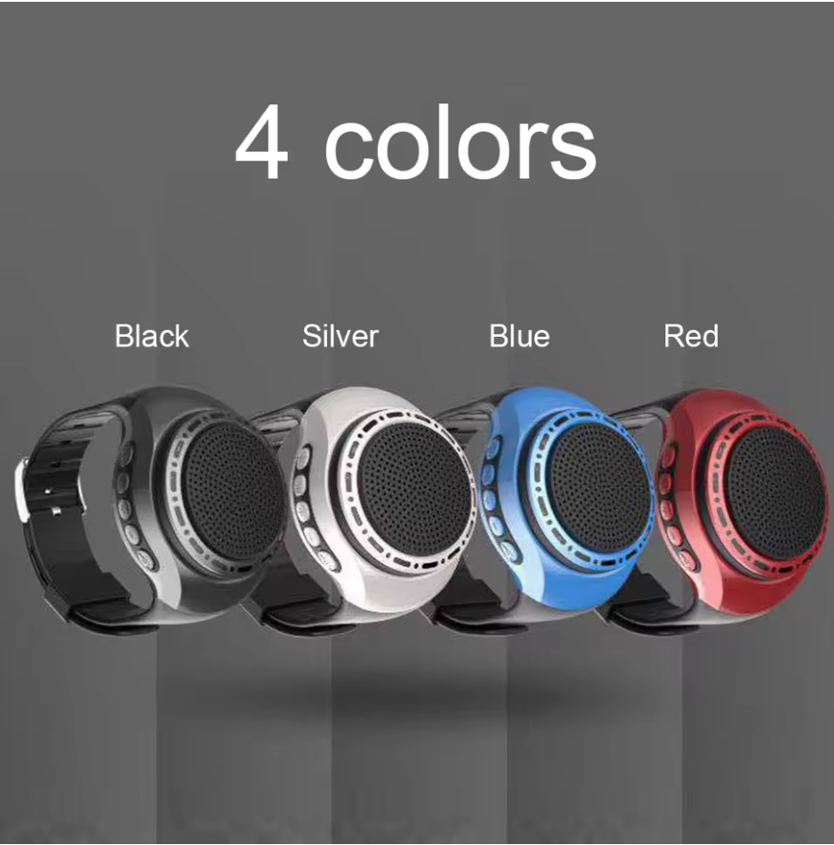 Wrist Watch Bluetooth Speaker – Portable FM Radio, Mini Wireless Subwoofer for Sports & Outdoor