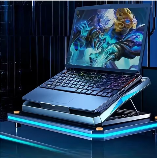 LAPTOP COOLING PAD STAND with Six FANS ADJUSTABLE SILENT for Laptop Below 17"
