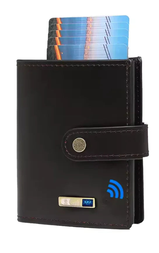 Bluetooth Smart Wallet - Premium Genuine Leather, Anti-Lost & Anti-Theft, Long-Lasting Battery, Works with Android & iOS - ZeeTec Store