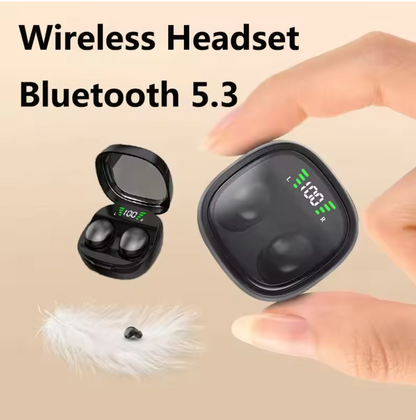 Mini Wireless Earbuds Bluetooth 5.3, Invisible Design, HD HiFi Bass, Noise Canceling, Sport Fit, Long Battery Life – 240h standby & 5–7h continuous playtime, IPX5 Waterproof & Dustproof