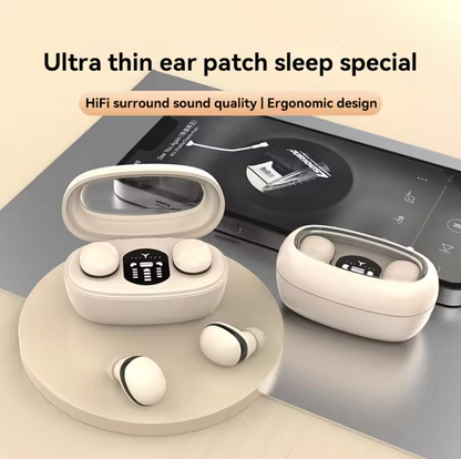 Mini Wireless Earbuds Bluetooth 5.3, Invisible Design, HD HiFi Bass, Noise Canceling, Sport Fit, Long Battery Life – 240h standby & 5–7h continuous playtime, IPX5 Waterproof & Dustproof