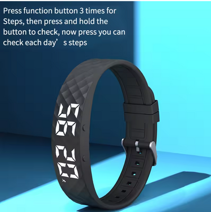 Smart fitness Silicone wristband with modern buckle style,Screen: 1-inch TFT display,Vibration Alarm|Sleep Monitoring|Step Counting|Long Battery Life: 21+ days