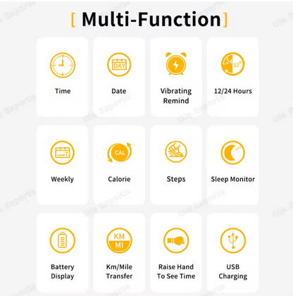 Smart fitness Silicone wristband with modern buckle style,Screen: 1-inch TFT display,Vibration Alarm|Sleep Monitoring|Step Counting|Long Battery Life: 21+ days