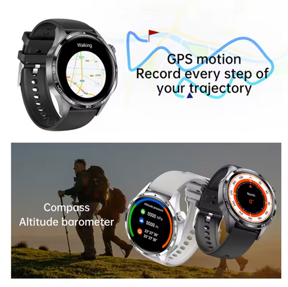5G Style Smart Watch for Men & Women,1.53” HD screen with 128GB storage,SIM card|Smart Features|WiFi download|learning apps|social entertainment functions|Health Monitoring|NFC Function|Magnetic Charging,Battery up to 7 days, Compatible with IOS & Android