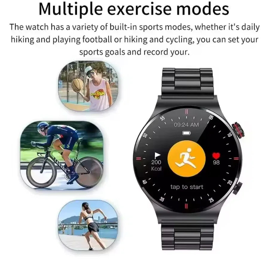 Bluetooth Smart Watch with Health Monitoring,1.28” IPS Full Touch Screen,Bluetooth Calling| Remote Camera Control|Step counting|activity tracking|heart rate|blood pressure|blood oxygen|sleep,Battery Up to 7 days - ZeeTec Store
