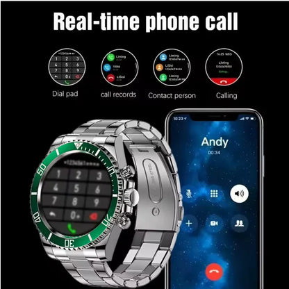 Smart Watch Stainless Steel with 1.3” IPS Display - ZeeTec Store
