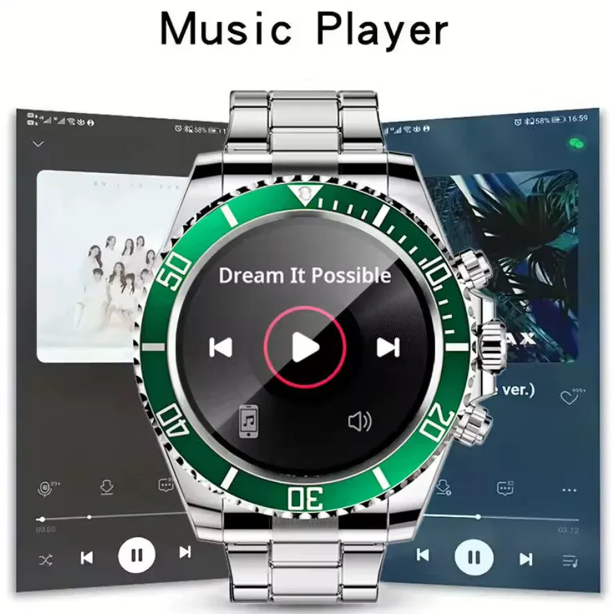 Smart Watch Stainless Steel with 1.3” IPS Display - ZeeTec Store