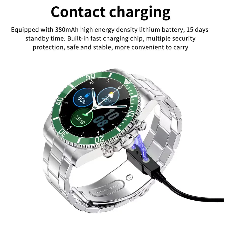 Smart Watch Stainless Steel with 1.3” IPS Display - ZeeTec Store
